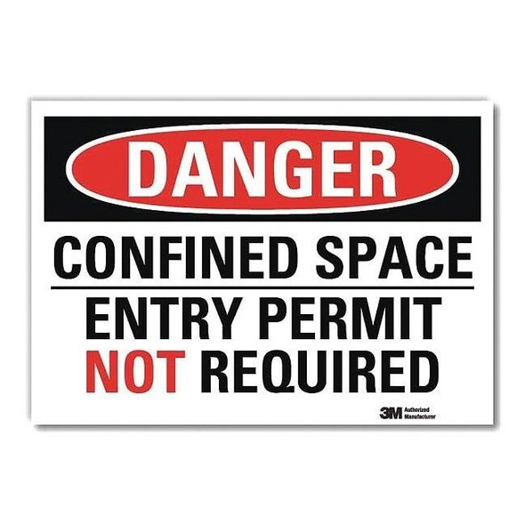 Lyle Danger Sign,Self-Adhesv Mount,10inWx7inH, U3-1208-RD_10X7 U3-1208-RD_10X7