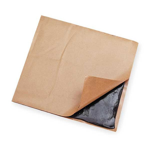 Adhesive Pads, Butyl, 3/16 in Height, 8 in Length, 0.7 lb, Black