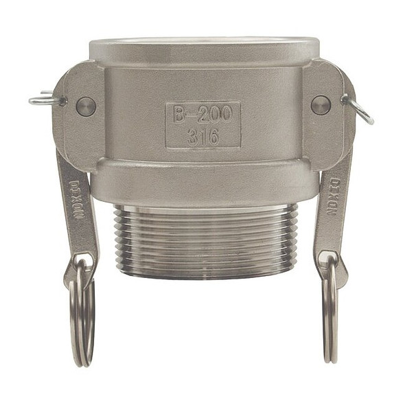 Dixon CamandGrooveCoupling,Threaded,SS,Nitrile G50-B-SS