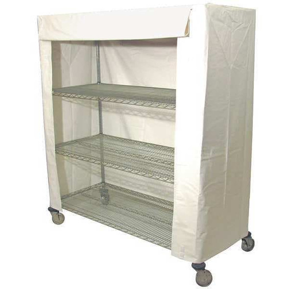 Manufacturer Varies Cart Cover, 48x18x62, White, Vinyl 33Y372