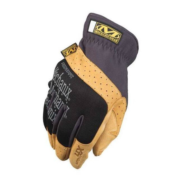 MF4X-75 Mechanics Gloves, Synthetic Leather Palm, TrekDry Back, 9, Brown