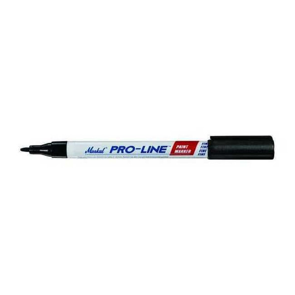 Markal Paint Marker, Fine Tip, Black Color Family, Paint 96873