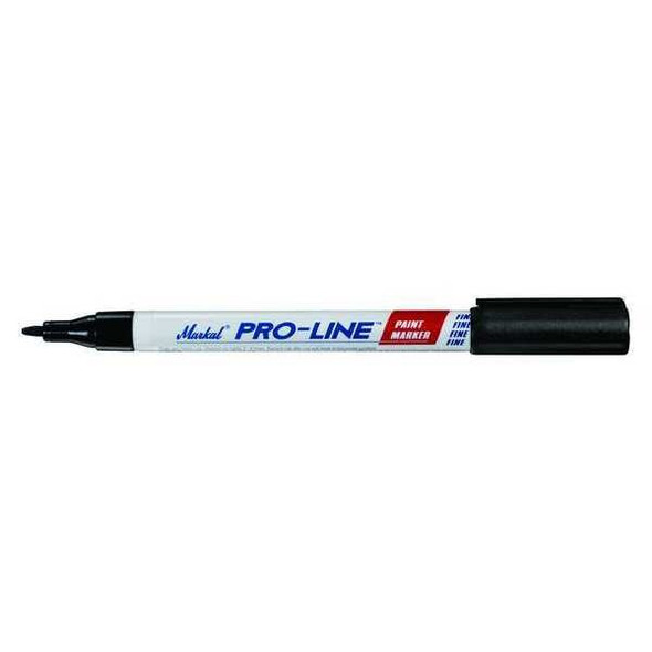 Markal Paint Marker, Permanent, Black 96873
