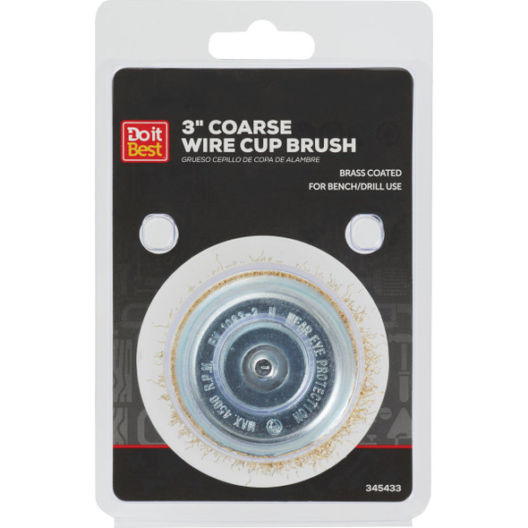Do it Best 3 In. Coarse Drill-Mounted Wire Brush 600 061-9029