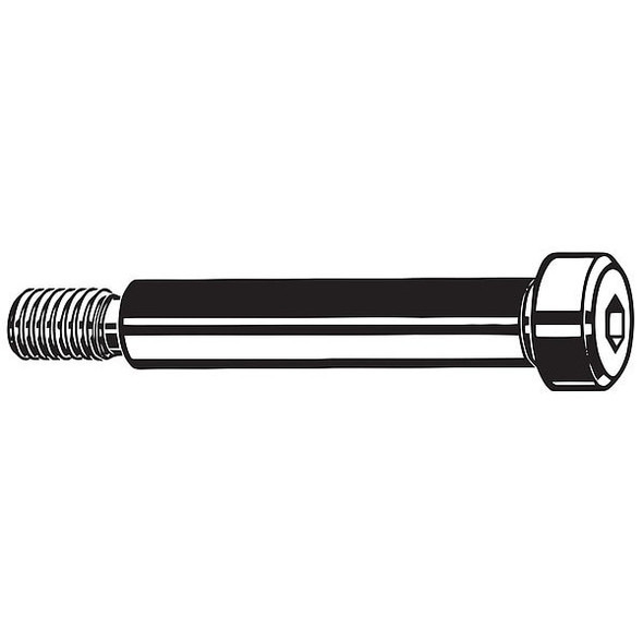 Shoulder Screw, 5/8"-11 Thr Sz, 7/8 in Thr Lg, 7 in Shoulder Lg, Alloy Steel