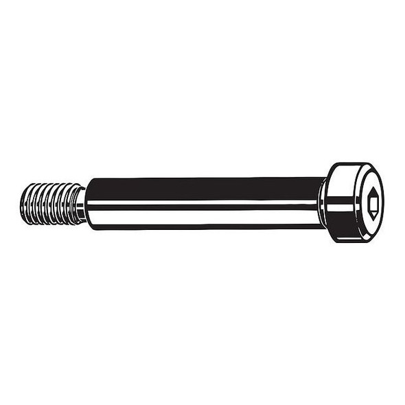 Shoulder Screw, 5/8"-11 Thr Sz, 7/8 in Thr Lg, 7 in Shoulder Lg, Alloy Steel