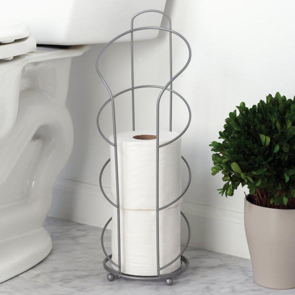 Zenna Home Satin Nickel Freestanding Toilet Paper Holder 7656NN 497145