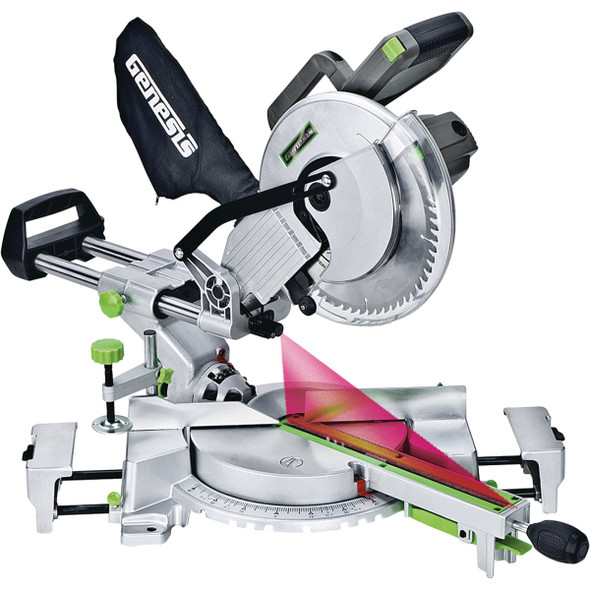 Genesis 10 In. 15-Amp Sliding Compound Miter Saw with Laser GMSDR1015LC