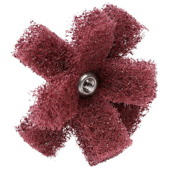 Scotch-Brite Cross Buff,Plain,Aluminum Oxide,2" dia. 7100054448