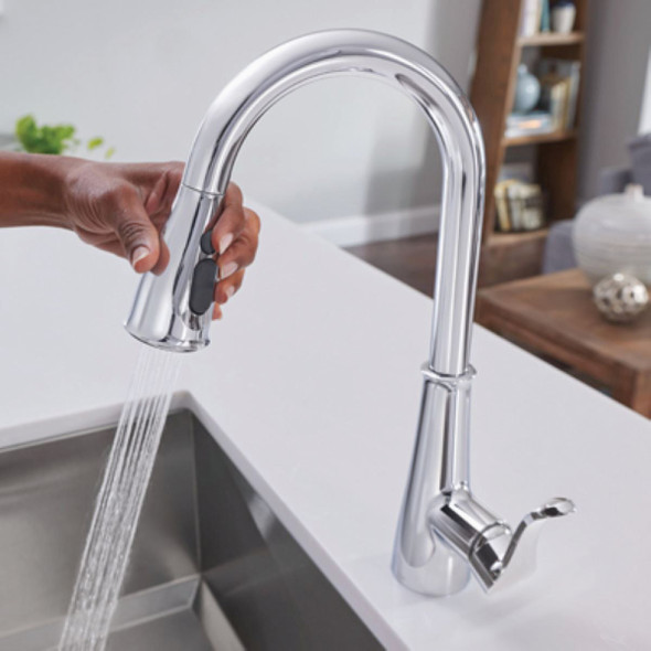 Moen Hadley 1-Handle Pull-Down Kitchen Faucet, Chrome 87245 470296