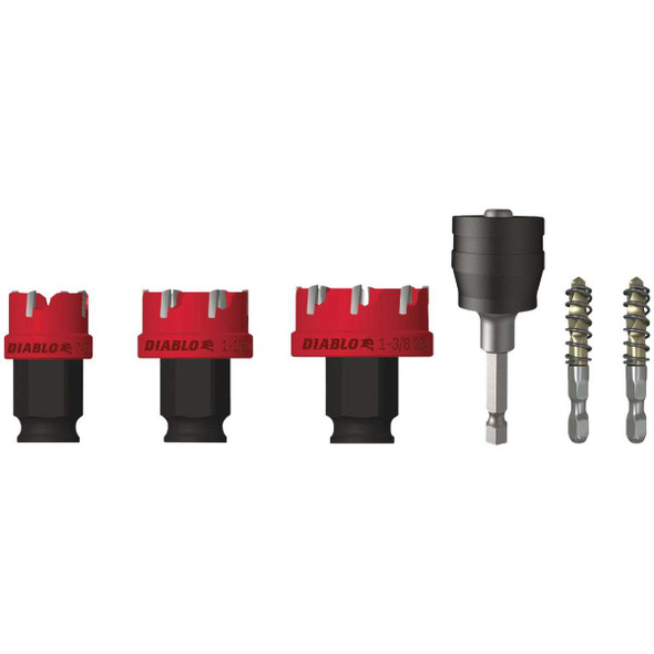 Diablo Steel Demon Carbide Teeth Hole Cutter Set (6-Piece) DHS06CFS