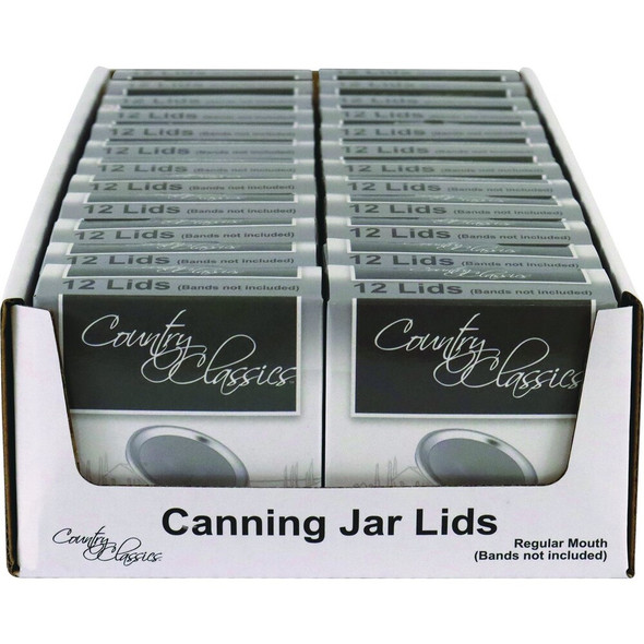 Country Classics Regular Mouth Canning Jar Lids (12-Count) Pack of 24 CCCL-012-RM 621379