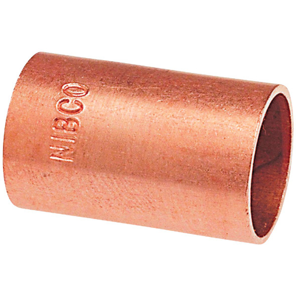 NIBCO 1-1/4 In. x 1-1/4 In. Copper Coupling without Stop W00985T