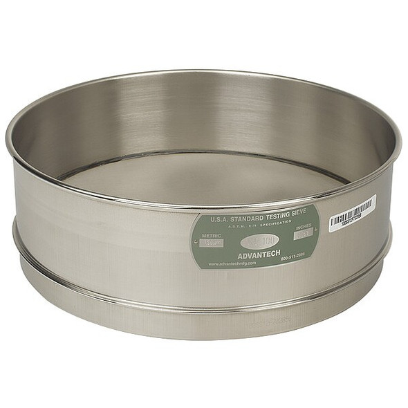 Advantech Sieve, No 200, S/S, 12 In, Full Ht 200SS12F