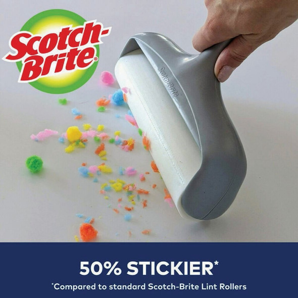 Scotch-Brite 50% Stickier Large Surface Lint Roller, 8 In. x 31.4 Ft. 830LSRS-60 643727