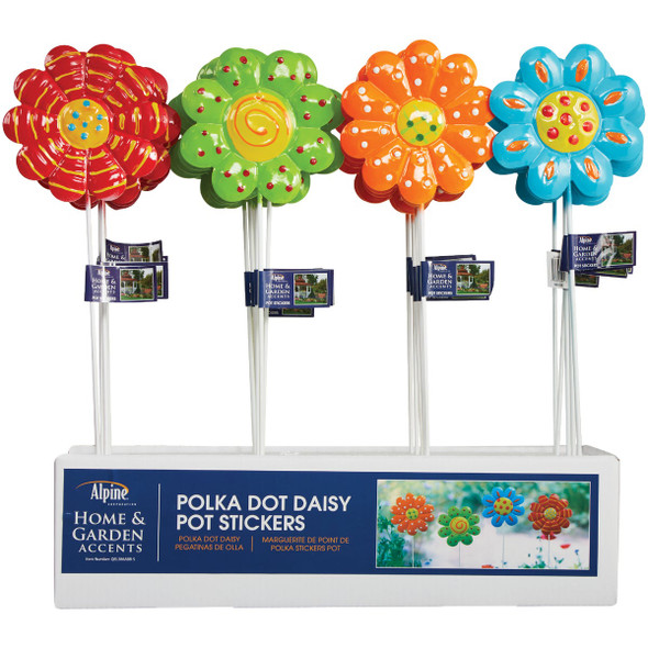 Alpine 15 In. H. Metal Flower Pot Stake QEL386ABB-S Pack of 24