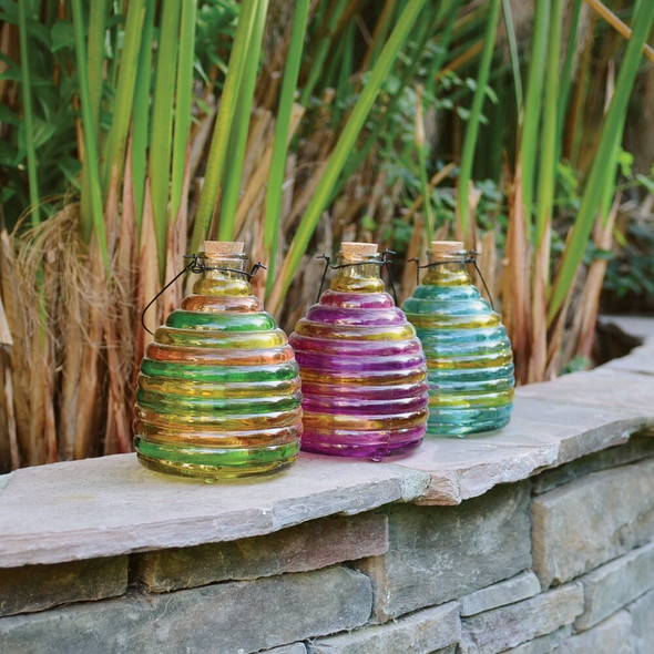 Alpine 8 In. Decorative Glass Wasp Trap GJD104ABB-L Pack of 9 809228