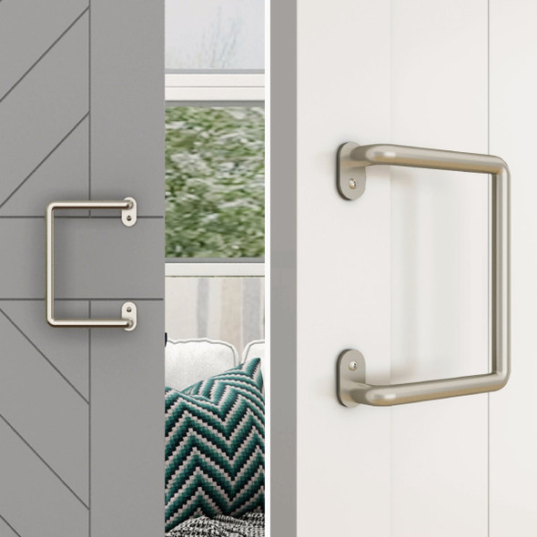 National Hardware 8 In. Satin Nickel Troy Interior Barn Door Pull