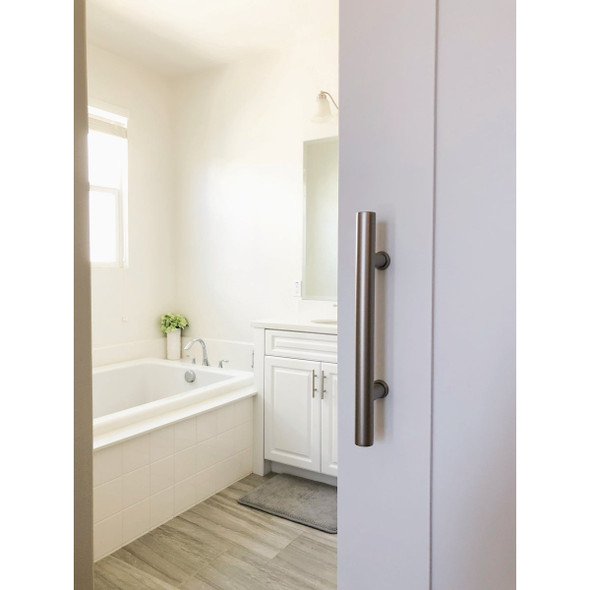 National Hardware 12 In. Satin Nickel Madison Interior Barn Door Pull N700-101 211410