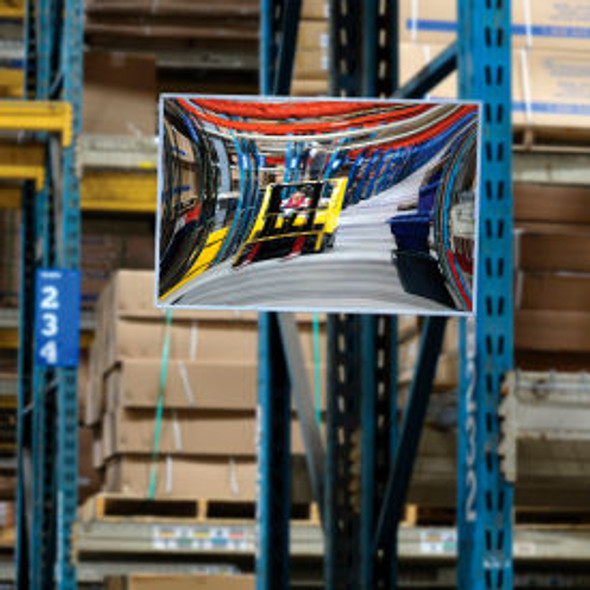 Global Industrial Rectangular Flat Glass Convex Mirror Indoor 16""x24"" Global Industrial Rectangular Flat Glass Convex Mirror Indoor 16""x24""