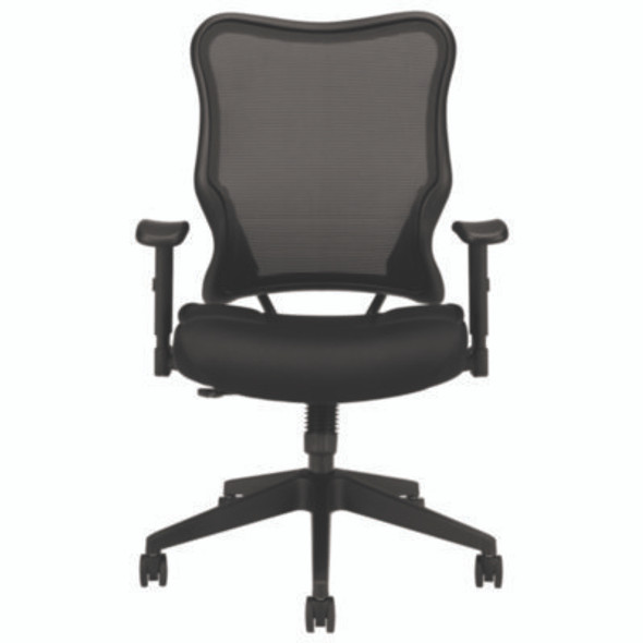CHAIR,HI BACK,MESH FAB,BK