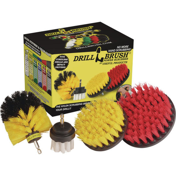 Drillbrush Variety Brush (4 Piece) S-W2-Y4O-R5-QC-DB