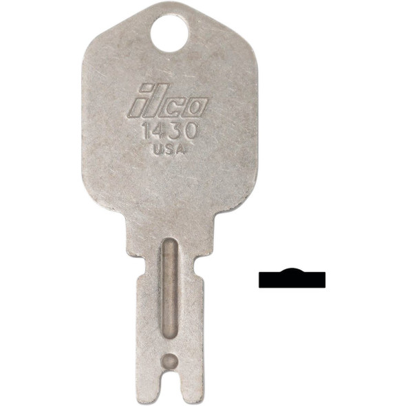 ILCO 1430 Clark Forklift Key Blank (10-Pack) IAD00000006