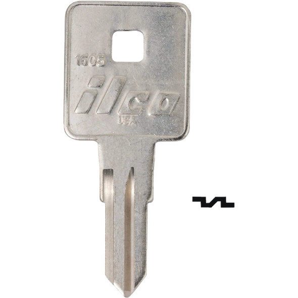 ILCO Craftman BRS Key Blank, 1605 (10-Pack) IAA00019172