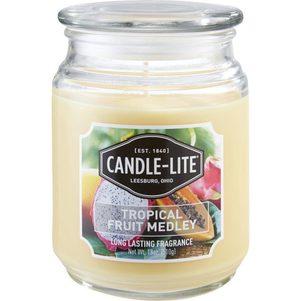 Candle-Lite 18 Oz. Everyday Tropical Fruit Medley Jar Candle 3297099