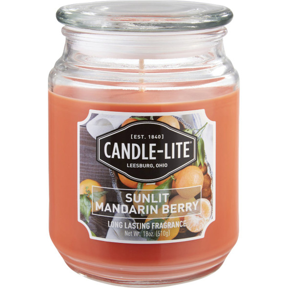 Candle-Lite 18 Oz. Everyday Sunlit Mandarin Berry Jar Candle 3297271