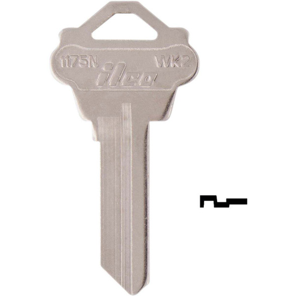 ILCO Weslock Lockset Key Blank 1175N (10-Pack) IAL4526900B