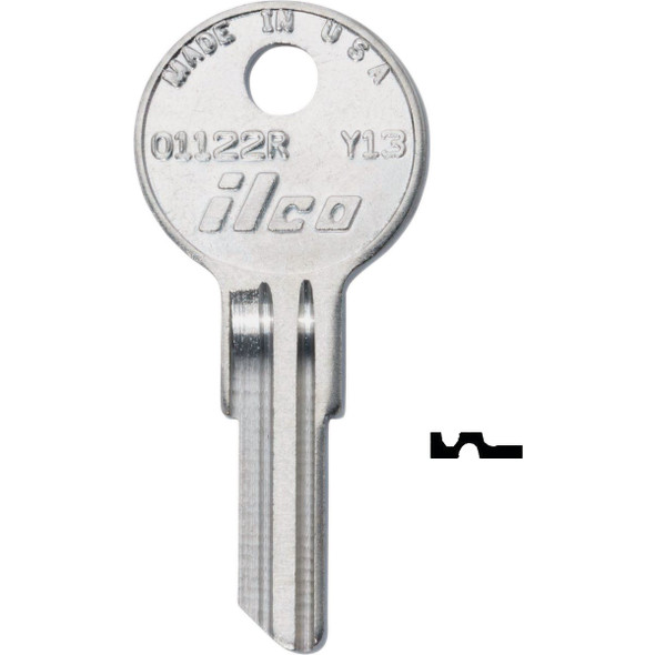 ILCO Key Blank For Yale Lockset, 01122R (10-Pack) IAL2830225B