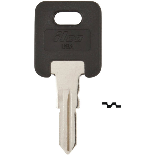 ILCO FIC 1681 RV Motor Home Key Blank, FIC3-P (5-Pack) IAJ00001262