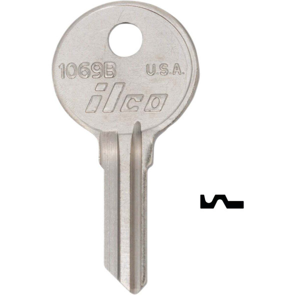 ILCO 1069B National Cabinet Lock Key Blank (10-Pack) IAA27311072