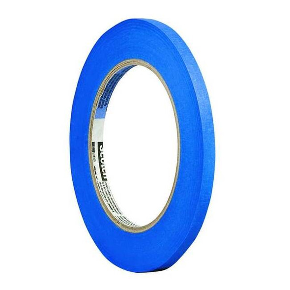 3m Painter's Tape, Blue, 1/4 in W, 60 yd L, 5.4 mil Thick, 2090 2090