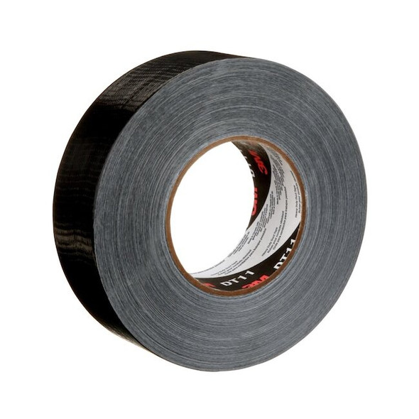 3m Duct Tape, Black, 60 yd L, 1-7/8 in W DT11