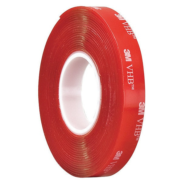3m Foam Tape, Transparent, 5 yd L, 1/2 in W 4910