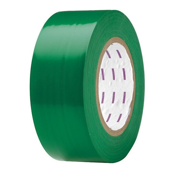 Safety Warning Tape Vinyl Green, 2" W x 180 ft. L, 5 mil Thick