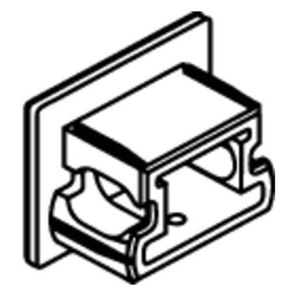 Lcn End Cap,Silver,Aluminum,1 in. L 4040SE-73