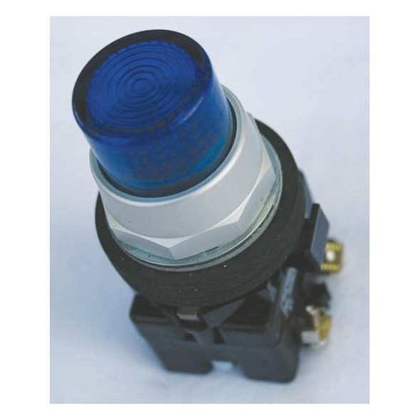 Eaton Pilot Light Lens, 30mm, Plastic, Blue HT8BB
