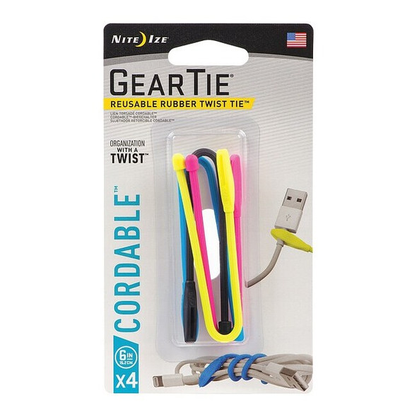 Nite Ize CellPhone Twist Tie, Fits Model Universal, Material: Rubber GTK6-A1-4R7