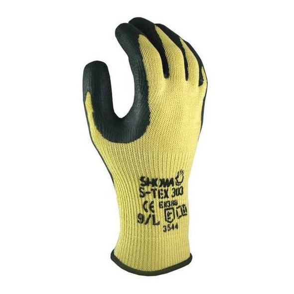 Cut Resistant Coated Gloves, Cut Level A8 ,Dipped ,Latex ,Smooth ,XL 1 PR
