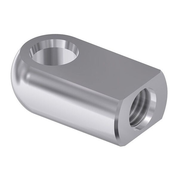 Bansbach Easylift Hinge Eye End Fitting,Aluminum,25.1 mm H 96155 Bansbach Easylift Hinge Eye End Fitting,Aluminum,25.1 mm H 96155