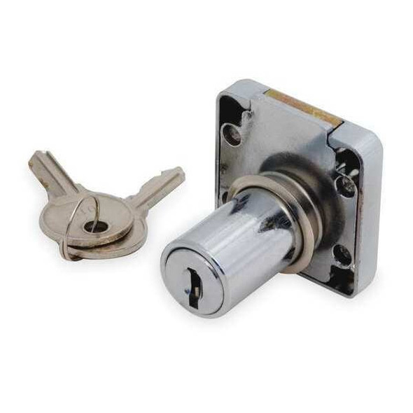 Manufacturer Varies Cabinet Drawer Dead Bolt Locks,Silvr,Sq 1XRX9