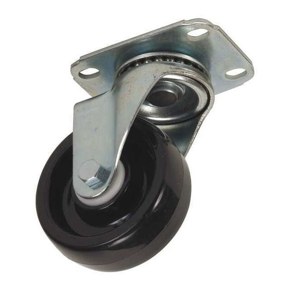 Manufacturer Varies Swivel NSF-Listed Plate Caster,Poly,3-1/2 in,250 lb,C 4W911