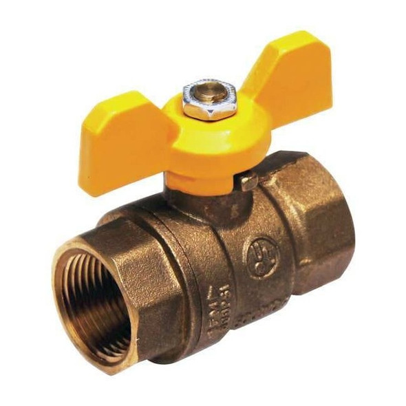 Manufacturer Varies 3/4" FNPT Brass Ball Valve Inline 1WMH1
