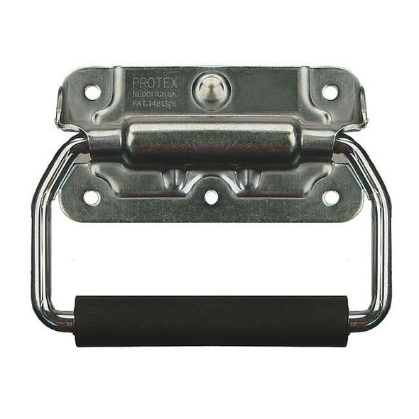 Monroe Pmp Folding Pull Handle, Steel, Zinc, Unthr. Through Holes PH-0311
