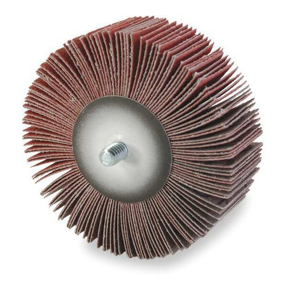 Arc Abrasives Flap Wheel,3 in Dia,1 in W,120 Grit 12348 Arc Abrasives Flap Wheel,3 in Dia,1 in W,120 Grit 12348