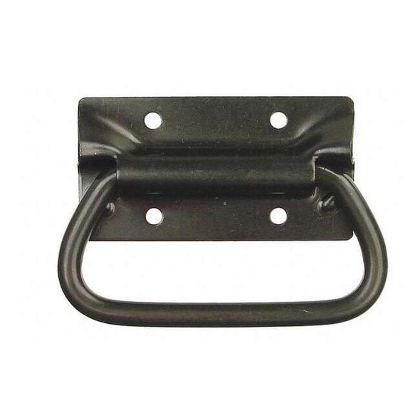 Monroe Pmp Fold Pull Handle, Steel, 1-3/16 In. H, Zinc, Unthr. Holes PH-0286