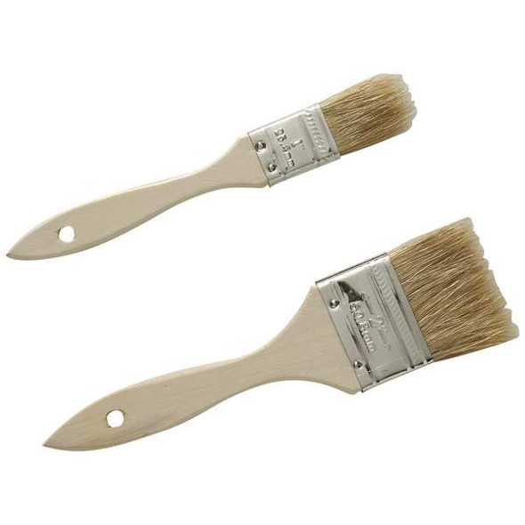 1" Chip Soft, China Hair Bristle, Paint Brush, Unfinished Wood Handle, 36 PK